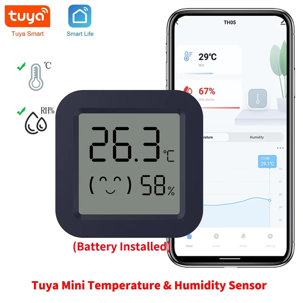 Tuya Smart - Mini Termômetro e Higrômetro Inteligente com