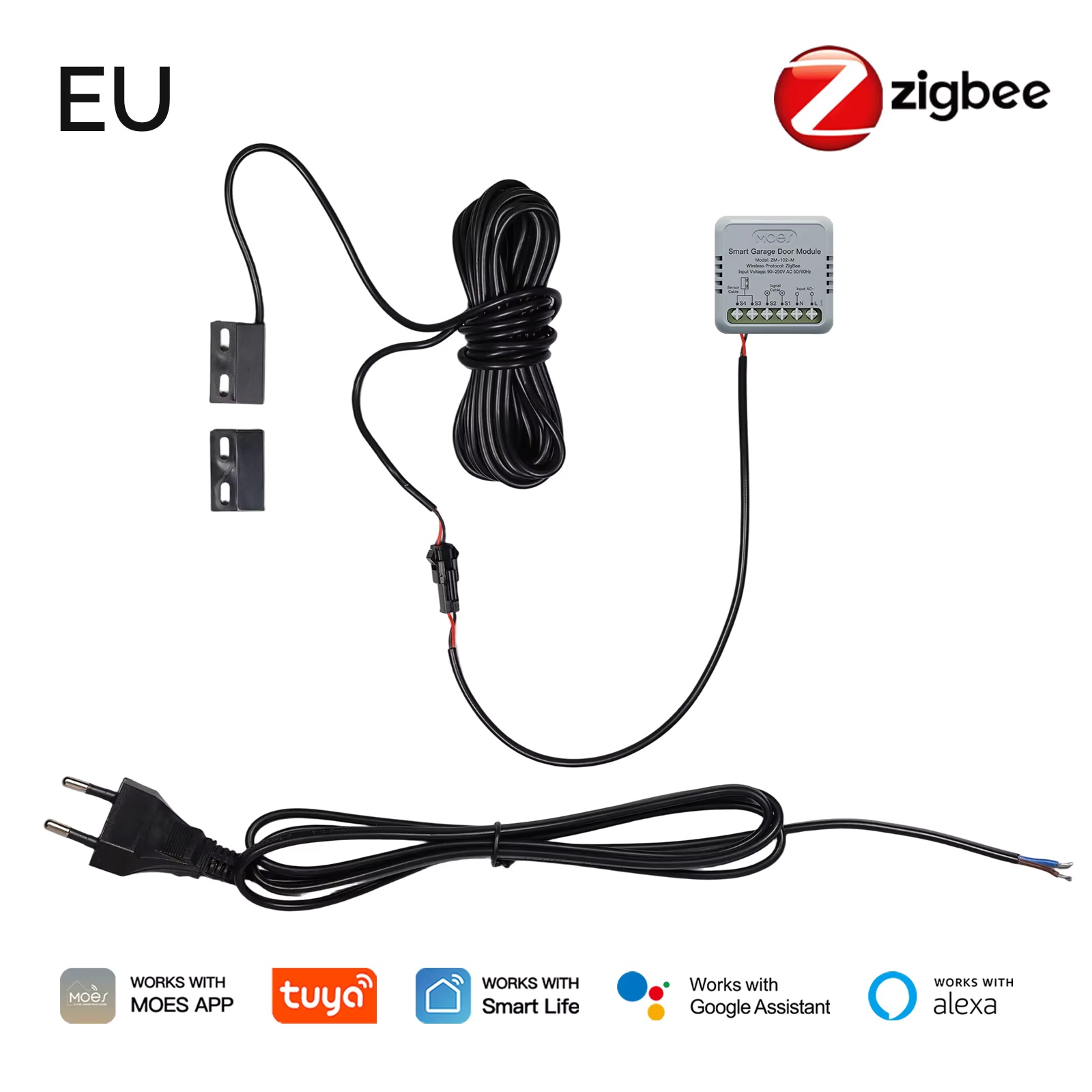 Home Assistant Tuya - Módulo Controlador de Porta de Garagem