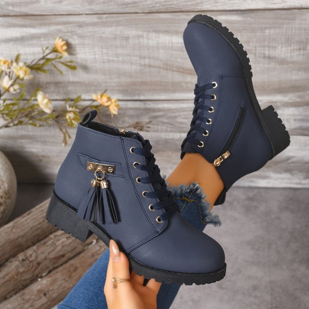Tasmota - Botas Femininas de Cano Curto com