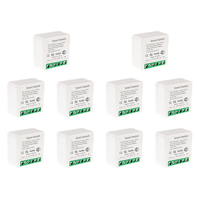 Smart Relay Tuya - Interruptor de relé Wi-Fi inteligente mini,