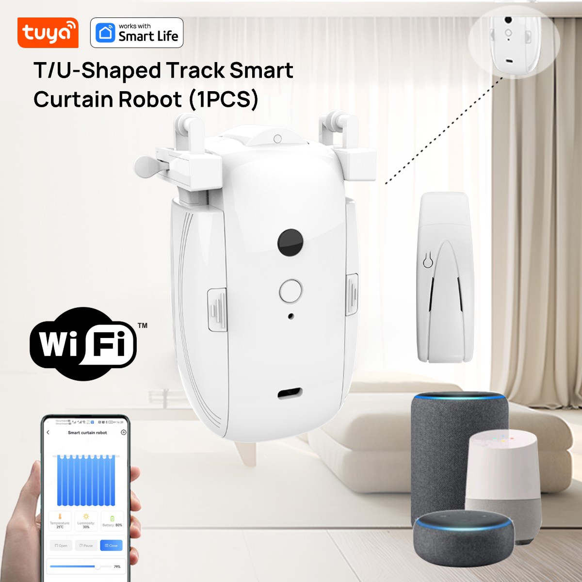 Tuya Smart WiFi Curtain Robot  - Home Assistant Tuya avaliação e preço