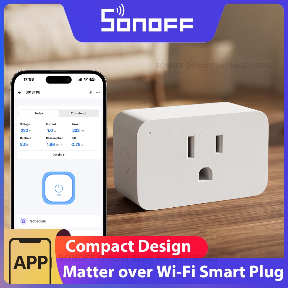 SONOFF S61STPB iPlug Gen2 Tipo - Shelly Plug avaliação e preço