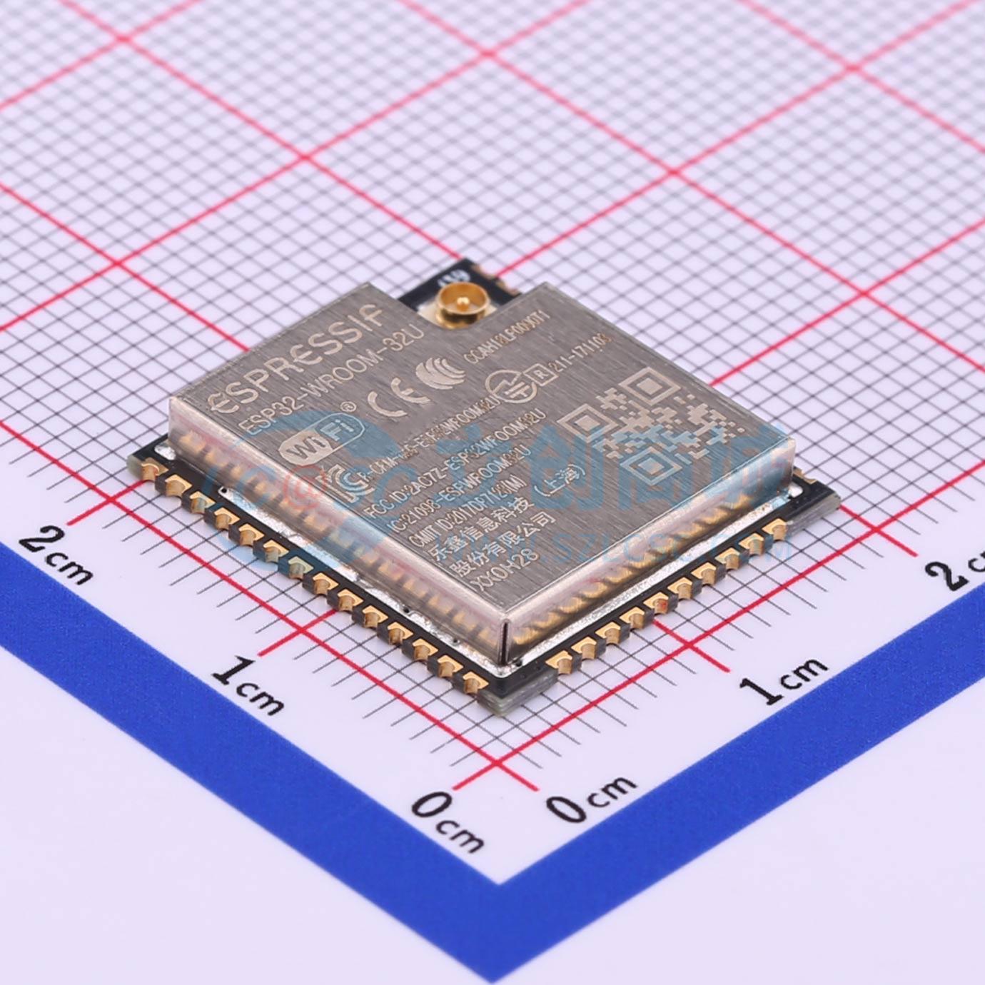 3pcs ESP32-WROOM-32U-N16 SMD 1 - Smart Home Module Iot avaliação e preço